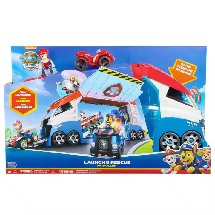 SPIN MASTER - PATRULLA CANINA - Pack Coche Patroller Transformable, Figura Ryder y Coche Todoterreno - Patrulla Canina Juguetes - 6069338 - Juguetes Niños +3 Años - Regalo Niño +3 años - 1
