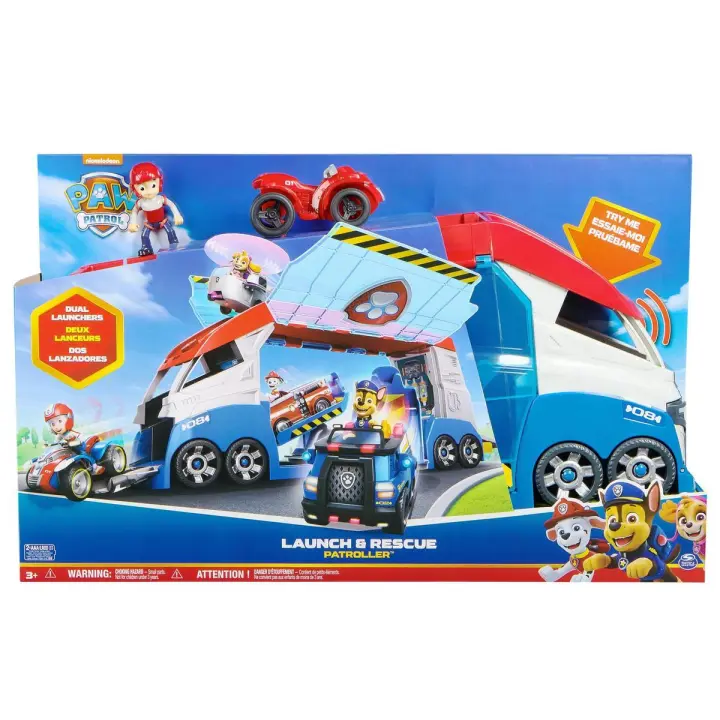 SPIN MASTER - PATRULLA CANINA - Pack Coche Patroller Transformable, Figura Ryder y Coche Todoterreno - Patrulla Canina Juguetes - 6069338 - Juguetes Niños +3 Años - Regalo Niño +3 años - 1