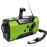 Radio meteorológica de emergencia con manivela, radio meteorológica, radio de manivela, 5000 mAh, carga solar, funciona con manivela y batería, linterna de emergencia para exteriores - details 5
