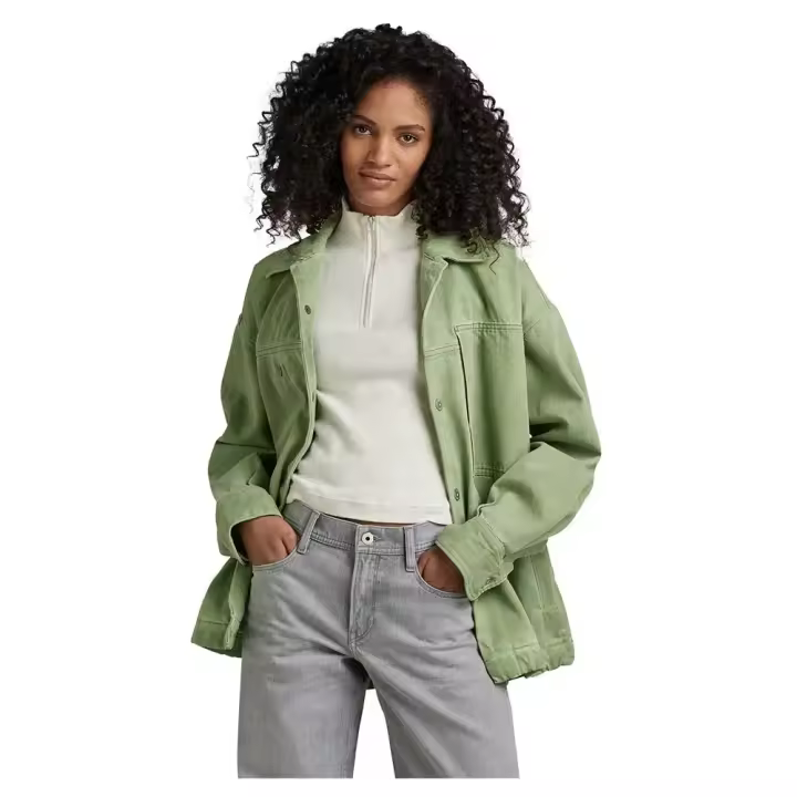 Ropa mujer Chaquetas G-star Sobrecamisa Oversized Workwear Verde - 1