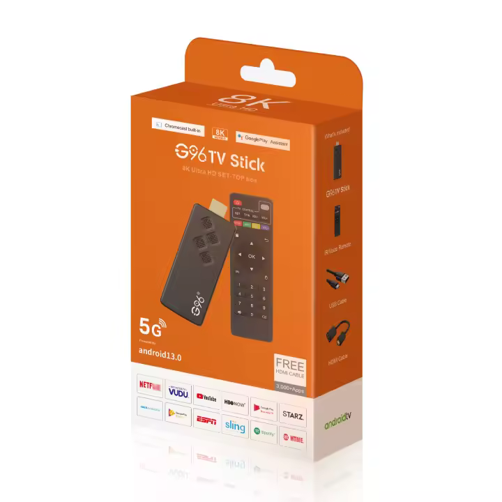 Dispositivo TV G96 de Alto Rendimiento, dispositivo con Android 13,0, 8K, ATV, H313, 2GB de RAM, 8GB de ROM, Q2, control remoto por infrarrojos, WiFi Dual para V - 1