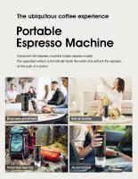 Cafetera Portátil de Cápsulas Espresso Eléctrica, cafetera de viaje para camping, cafetera de coche, USB-C de Caja autocalentable con café molido y cápsulas para caravanas, senderismo, oficinas - details 5