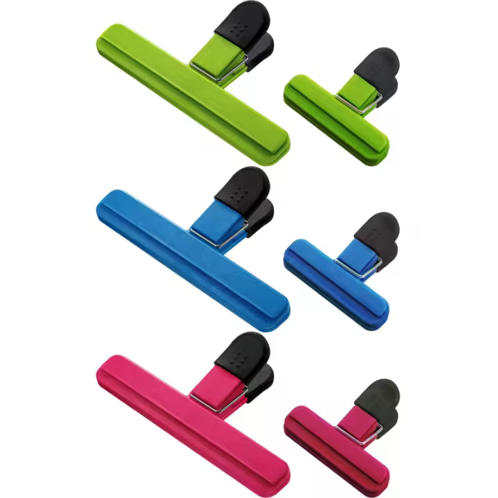 LMETJMA Grande Bolsa De Alimentos Con Clip Plástico Tamaños Variados Sello Tightly Grip Para Café Pan Bolsas KC0327 - 1