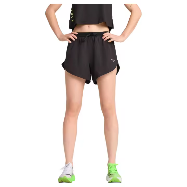 Pantalon Corto Puma X Hyrox Ultraweave Velocity 4 para mujer en color negro - 1