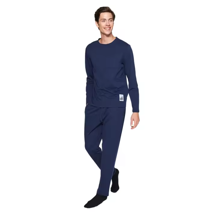 Trendyol Green Regular Fit Label Detailed Knitted Pajamas Set Tmnaw24Pt00029 - 1