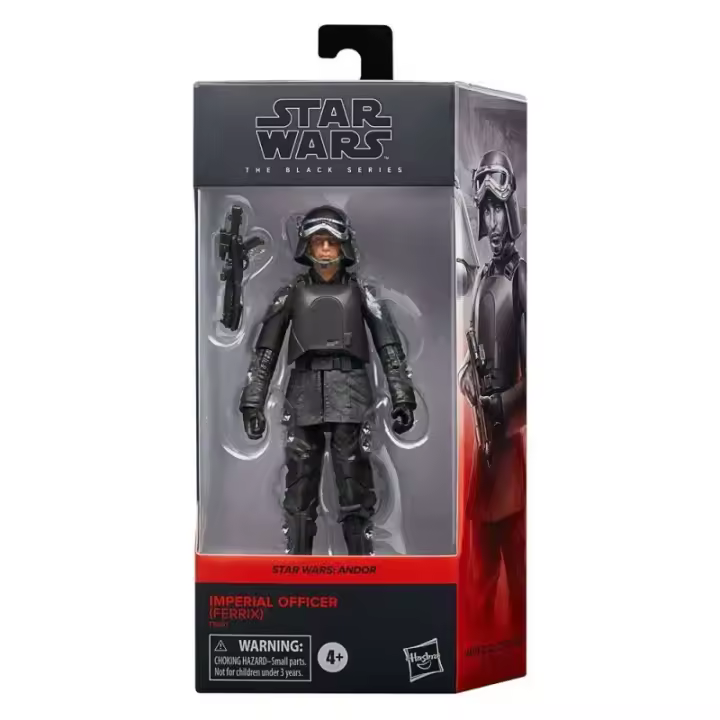 STAR WARS THE BLACK SERIES FIGURA Imperial Officer Ferrix, Star Wars Andor - Figura de acción de la serie negra de Star Wars con el oficial imperial Ferrix, basado en Star Wars Andor - 1