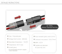 Conector Eléctrico Impermeable 10PCS 2 Pines Para Cable De Automóvil Conector De Terminales De Cableado Automotriz - details 2