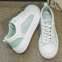 Zapatos Casuales Para Hombre Verano Transpirables Blancos Plataforma Ligera Antideslizantes Zapatillas De Caminar Mesh Zapatos De Correr - details 10
