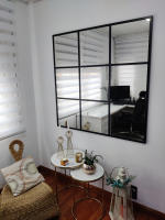 THEROSE - Espejo Ventana Negro 120x120cm Espejo Industrial - details 4