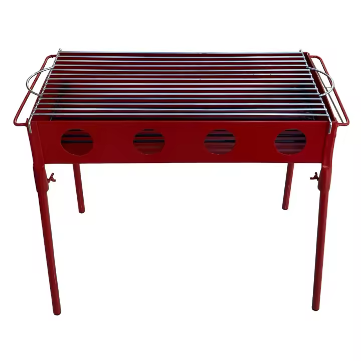 Barbacoa Hierro Pintado para carbón y leña con parrilla zincada - 1