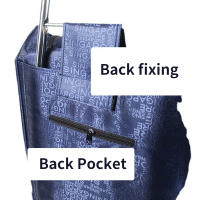 Bolsa De Almacenamiento De 72L Para Carro De Compras Con Bolsillos Laterales Y Cremallera Oxford Impermeable Para Cocina - details 4