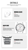 Reloj De Pulsera De Moda Para Hombre CURREN Ultrafino De Acero Inoxidable Resistente Al Agua Con Dial Luminoso Y Cierre De Pulsera - details 4