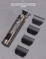 Afeitadora Eléctrica Para Hombres Con Pantalla Digital Cabeza Cortadora De Acero Inoxidable Ajuste De Longitud De Cabello Máquina De Peluquero Profesional Para Cabeza Cuerpo Barba Y Nariz - details 6