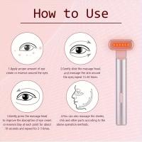 Dispositivo De Cuidado De La Piel Masajeador Facial Varita De Masaje Ocular Equipo De Belleza Masajeador De Ojos LED 4 En 1 Varita De Masaje Facial Regalos Para Mujeres Regalo Del Día De La Madre - details 2