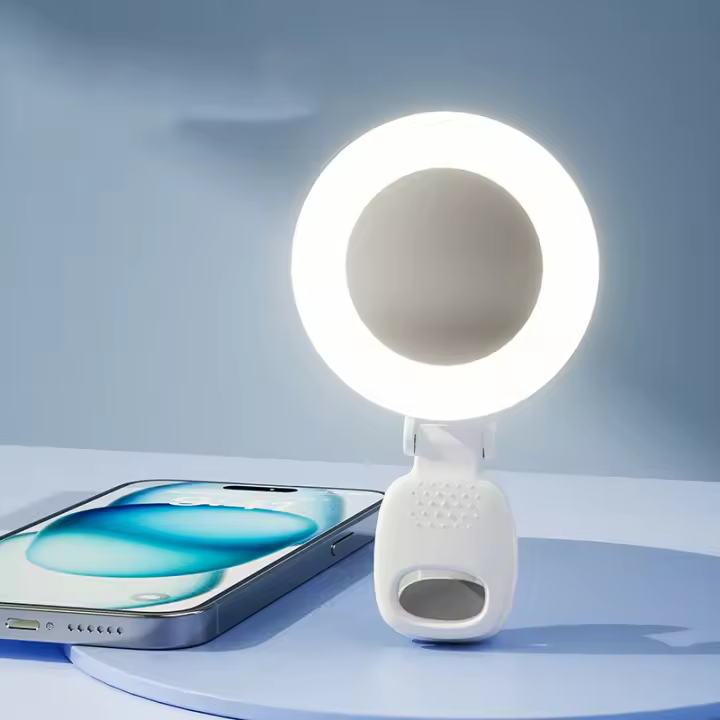 Luz De Rellenado Portátil Para Selfie De Belleza De Teléfono Móvil Recargable Tres Colores Luz Suave Universal Para Transmisiones En Vivo - 1