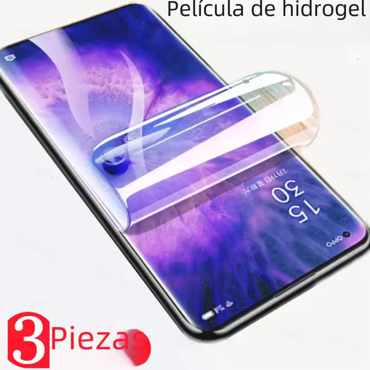 Protector De Pantalla De Hidrogel 3Pcs Para Oppo A98 A97 A96 A95 A94 A78 A77s A77 A76 A74 A56s A58 A57e A57s A57 A54 A54s A53 4G 5G Transparencia HD - 1