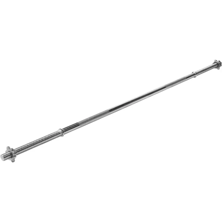 Gorilla Sports Barra de pesas con collarines de cierre Spinlock Star 150 cm - 1