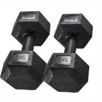 Juego de 2 mancuernas hexagonales con revestimiento de vinilo, de 2,5 a 10 kg, para culturismo y fitness, para hombres en el gimnasio en casa. - details 5