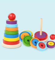 Juguetes Educativos Montessori Para Niños Bloques Arcoíris De Madera Juego De Ensamblaje De Colores Y Formas Entrenamiento De Motricidad Finas Para Bebés Y Niños Pequeños - details 18