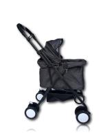 cochecito para Perros Plegable de alta calidad con Ruedas Universales Cesta de Almacenaje Correas de Seguridad y Ventanas - details 3