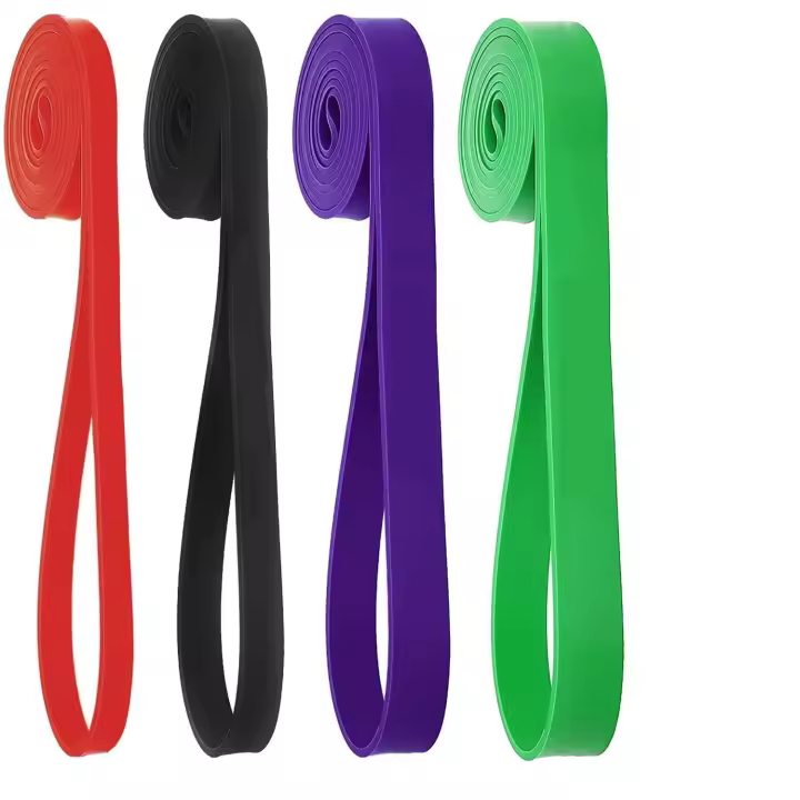 Juego de bandas de resistencia de 4 piezas, bandas de asistencia para dominadas - Banda de resistencia al estiramiento - Bandas de movilidad para levantamiento de pesas para entrenamiento de resistencia, fisioterapia, entrenamientos en el hogar - 1