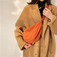 Bolso Bandolera De Nylon Para Mujer Estilo Casual Sencillo Con Hombro Único Versátil Moda Color Sólido Estudiante Bolsa Media Redonda - details 1