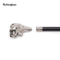 Bastón Decorativo De Lobo Blanco Con Barba Elegante Y Moda Para Caballero Cosplay Knob Cane De 93cm Material De Acero Y Aleación De Aluminio - details 8