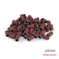 100pcs Banda De Arte De Uñas Con 4 Grados De Fijación 60# 120# 180# 240# Anillo De Pulido Para Máquina Eléctrica Accesorios De Manicura Herramienta De Corte De Uñas - details 9