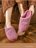 Zapatillas De Invierno Unisex Algodón Tacones Plano Antideslizantes Para Hombre Y Mujer Pantuflas De Plush Cálidas Para El Hogar Pareja - details 5