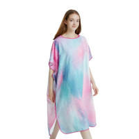 Poncho Toalla Rápida De Secado Microfibra Para Playa Y Natación Robe De Baño Para Adultos Con Capucha Toalla De Natación A4 - details 2