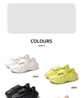 Sandalias De Hombre EVA Cómodas Y Suaves Zapatillas De Jardín Con Agujeros Para Parejas Zapatos De Playa Con Suela De Goma Talla True - details 16