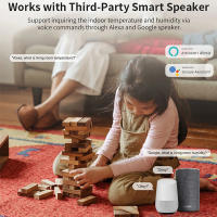 Sensor De Temperatura Y Humedad Zigbee WiFi Tuya Para Hogar Inteligente Compatible Con Alexa Y Google Assistant Monitor Remoto Por App SmartLife - details 5