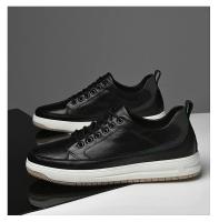Zapatos De Cuero Para Hombre Con Alturas Aumentadas Suela De 6cm Casual Cómodos Elevador Comodidad Tamaño True Fit - details 20