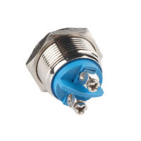 Botón De Push Para Coche Impermeable 19mmInterruptor Momentáneo De 12V Material Metálico Resistente Al Agua Para Automóviles - details 3