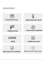 Limpieza de vapor de alta presión 2500W - details 1