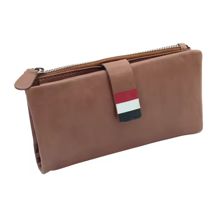 CARTERA DE CUERO PARA MUJER  - Piel Auténtica - Incluye Monedero, Tarjetero y Billetera – 16 Ranuras para Tarjetas - Gran Calidad – Disponible Negra y Marrón - 1