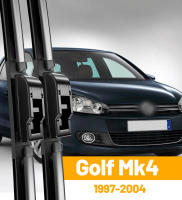 LimpiaParabrisas Delantero LimpiaPantalla Para VW Golf Mk4 1997-2004 Pinceas De Lluvia Negro Caña De Hierro Natural Goma Resistentes a Los Temperamentos +158℉ a -40℉ - details 0