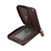 Cartera De Cuero Para Hombre Lujo Monedero Con Bolsillo Para Monedas Y Tarjetas Cierre De Cremallera Antirrobo Regalo Para Hombres - details 26