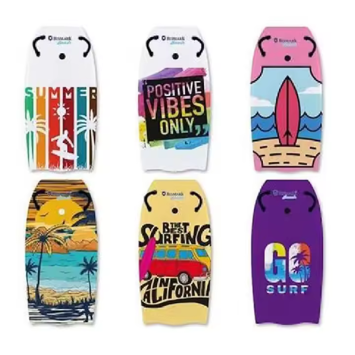 Tabla Surf poliestireno con asas y dibujos  83,5 x 45,5 x 5 Cm - Modelos surtidos (Poessa 381174) - 1