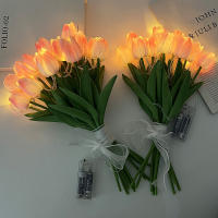 10/15pcs Luminosas Tulipanes LED Simulación Alta Calidad Flores Falsas Para Decoración De Hogar Y Fiestas Boda Decoración De Flores Artificiales - details 2