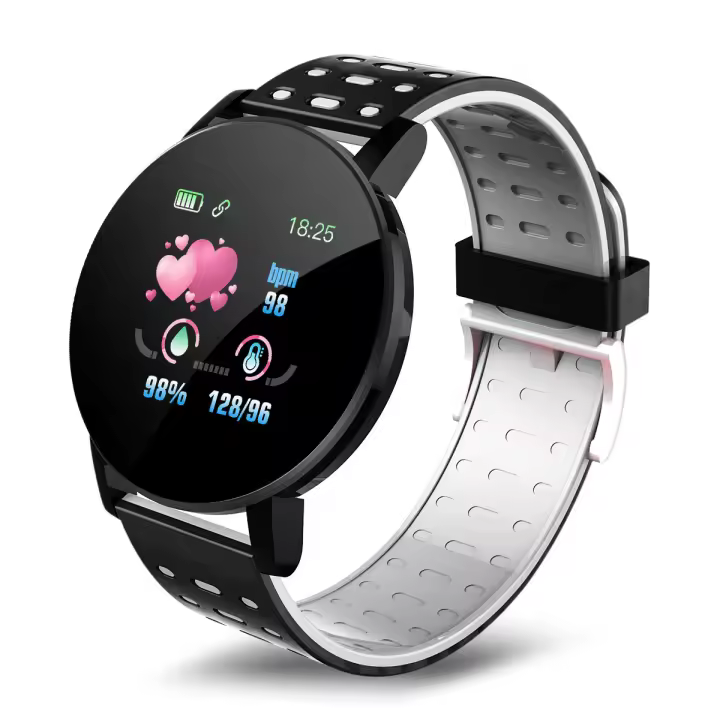 2025 Relojes Inteligentes series 119PLUS para hambres y Mujeres, despertador, Cámara, motivo de frecuencia cardíaca IP67, Exquisito Gift, esfera personalizada - 1