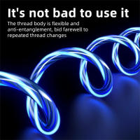 Cable USB Tipo C Luminoso NNBILI 3 En 1 Con Luz LED Para Fiestas Carga De Teléfono Compatible Con Xiaomi iPhone 14 Samsung S24 Accesorios De Teléfono - details 8