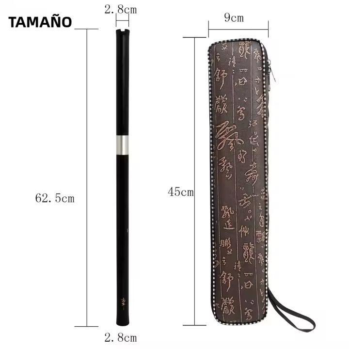 Flauta Chinesa De Bambú Rojo ZD-07 Para Principiantes Con 8 Agujeros 2 Secciones Instrumento Musical Tradicional Dizi - 1