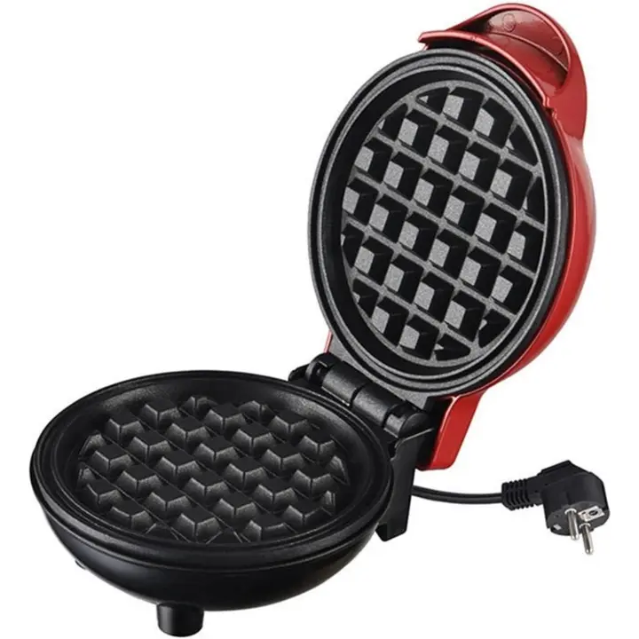Gofrera individual 350W Plancha de Gofres, Mini Gofrera con Revestimiento Antiadherente para Gofres Clásicos, Paninis, Tortitas, Desayuno, Horneado DIY, para Navidad - 1