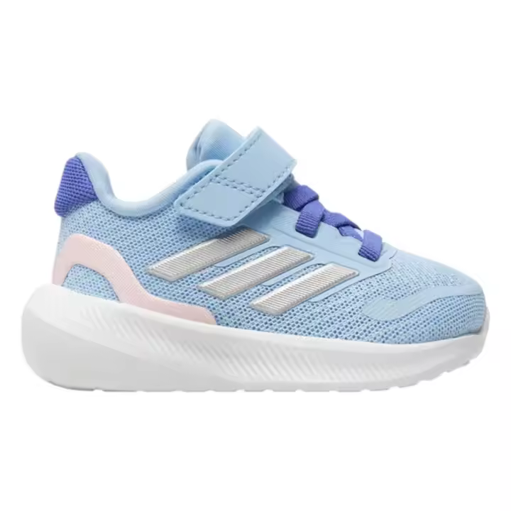 Zapatillas Adidas Funfalcon 5 El I Celeste Rosa Ie8600 Running Niño Niña Bebe - 1