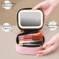 Bolso De Maquillaje De Cuero PU 1 PC Con Luz LED Y Espejo Desmontable Portátil Para Viajes Odorímetro Almacenamiento De Joyería Y Maquillaje - details 10