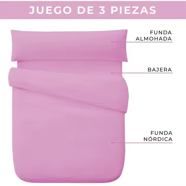 GREATOYAR Juego de Funda Nórdica, Juego de Ropa de Cama con Funda de Edredón, Juego de Funda de Edredón , para Cama 90/105/135/150/180 x 190/200cm, con 1 Funda de Almohada, Juego de 3 Piezas, Suave y Transpirable - 1