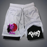 Shorts Deportivos De Performancia 2 En 1 Para Hombre Y Mujer Con Estampado Anime Ropa Deportiva Transpirable Secado Rápido Mesh Para Gimnasio Y Fitness - details 2