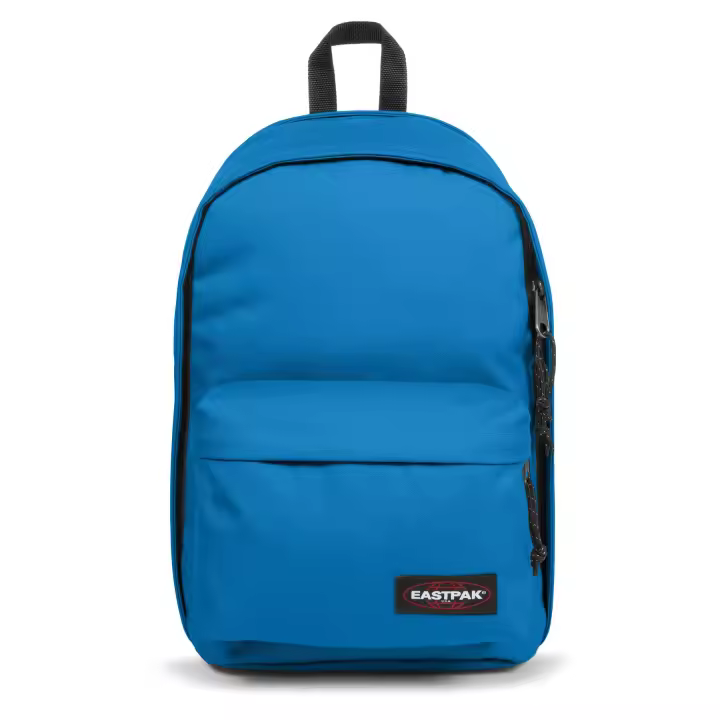 Mochila grande EASTPAK BACK TO WORK color AZUL, 27L - Mochila urbana optimizada para trabajo y clase, con compartimento acolchado para portátil, 100% nailon, tiras ajustables y panel trasero acolchado. 30 AÑOS DE GARANTÍA. - 1