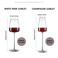 Vaso De Vino Tinto Ultra-Fino De Cristal Hecho a Mano 260-650ML Capacidad Gran Abdomen Para Prueba De Vino Bordeado De Burdeos Y Burgundy - details 9